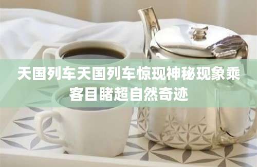 天国列车天国列车惊现神秘现象乘客目睹超自然奇迹