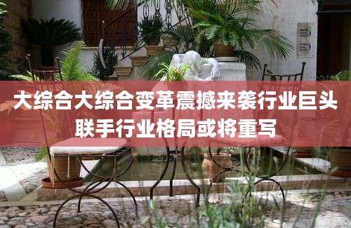 大综合大综合变革震撼来袭行业巨头联手行业格局或将重写