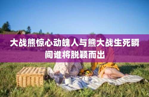 大战熊惊心动魄人与熊大战生死瞬间谁将脱颖而出