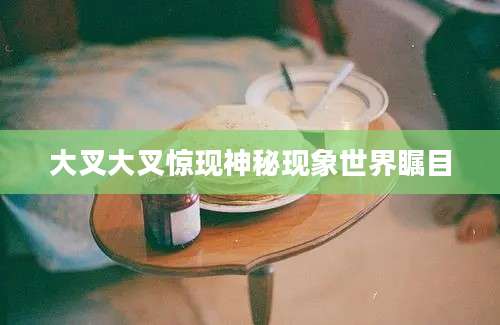 大叉大叉惊现神秘现象世界瞩目