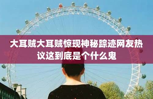 大耳贼大耳贼惊现神秘踪迹网友热议这到底是个什么鬼
