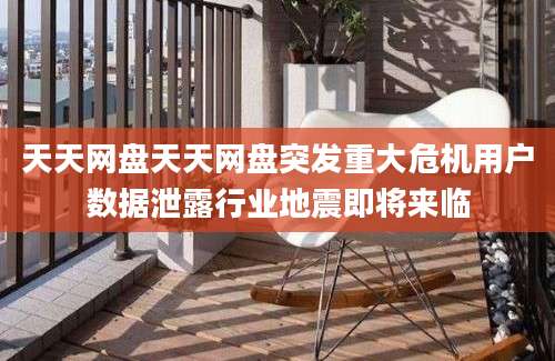 天天网盘天天网盘突发重大危机用户数据泄露行业地震即将来临
