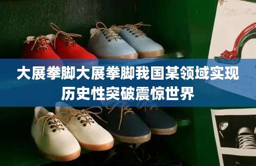 大展拳脚大展拳脚我国某领域实现历史性突破震惊世界