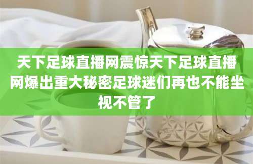 天下足球直播网震惊天下足球直播网爆出重大秘密足球迷们再也不能坐视不管了