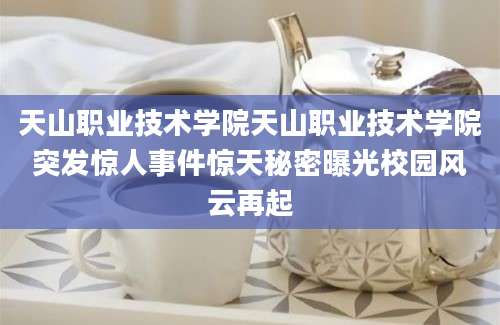天山职业技术学院天山职业技术学院突发惊人事件惊天秘密曝光校园风云再起
