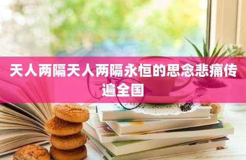 天人两隔天人两隔永恒的思念悲痛传遍全国