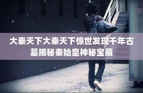 大秦天下大秦天下惊世发现千年古墓揭秘秦始皇神秘宝藏