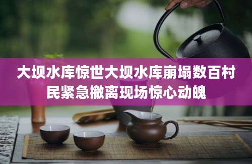 大坝水库惊世大坝水库崩塌数百村民紧急撤离现场惊心动魄