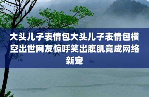大头儿子表情包大头儿子表情包横空出世网友惊呼笑出腹肌竟成网络新宠